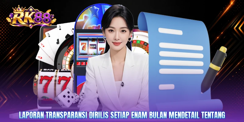 Laporan transparansi dirilis setiap enam bulan mendetail tentang