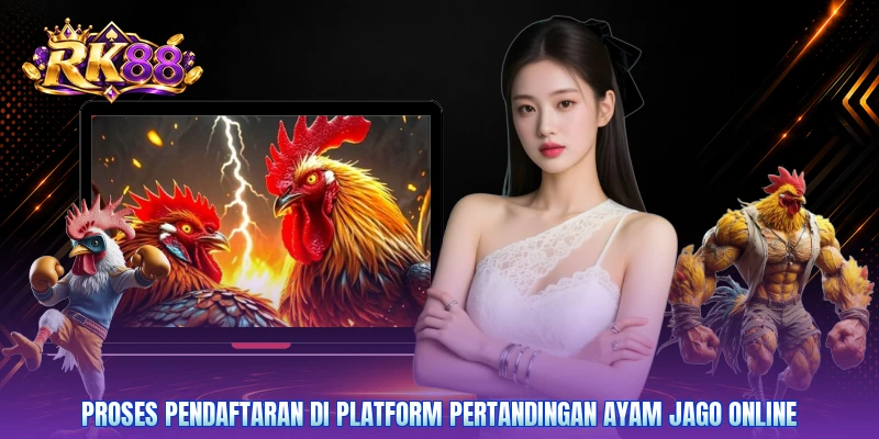 Proses pendaftaran di platform pertandingan ayam jago online