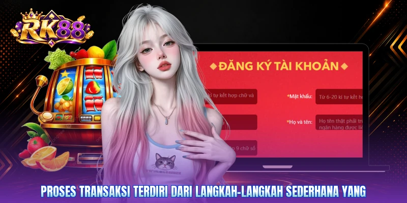 Proses transaksi terdiri dari langkah-langkah sederhana yang
